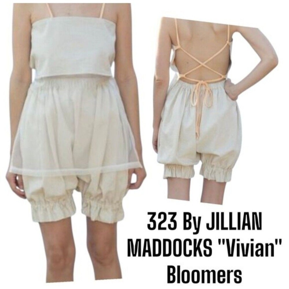 323 by Jillian Maddocks Vivian Cream Smocked Back Romper